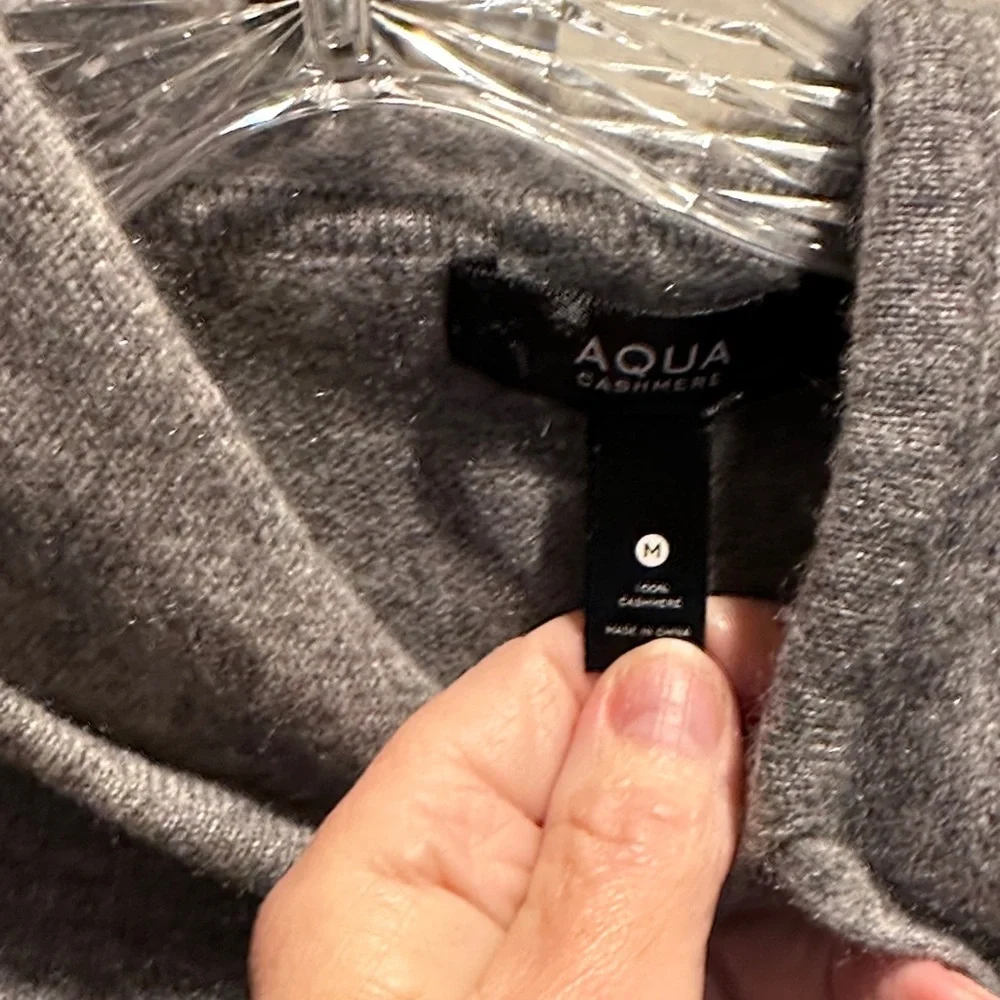 Aqua Gray Hoodie with Pink Accents - Picture 2 of 3